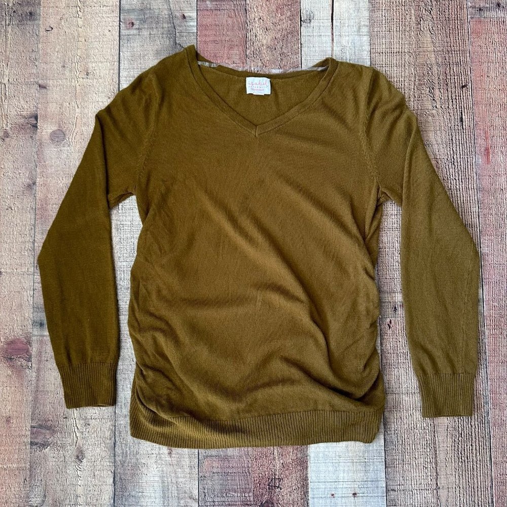 Isabel Maternity Brown long sleeve tshirt women's medium